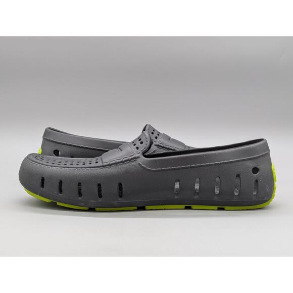 Floafers Country Club Driver Men\'s Water Shoes Asphalt Gray Lime Green Size 9 main image 6